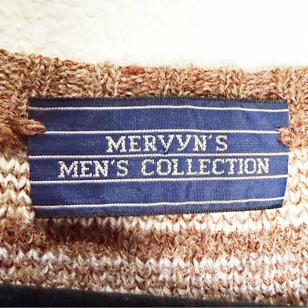 Mervyn’s Wool Fairisle Sweater Vest Large Grandpa